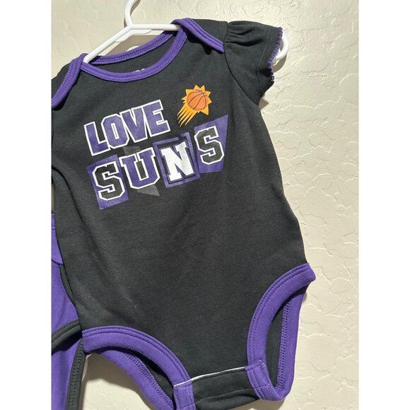 NBA Phoenix Suns Baby Girl 3 piece onesie set size 3-6M NWT - Picture 4 of 4